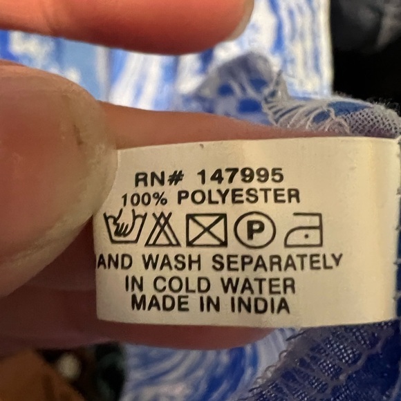 𝅺nwt Bijoux Terner Women’s Blue and White Kimono Swimsuit Cover Up Sz S/M - Picture 3 of 4